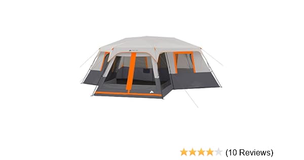 Amazon Com Ozark Trail 12 Person 3 Room Instant Cabin Tent With