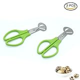 Pack Of 2 Stainless Steel Pigeon Quail Egg Scissor,Green