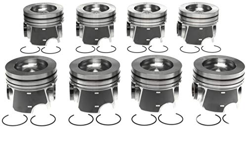 Mahle Powerstroke International HD Maxx Force Pistons & Rings compatible with 2008-2010 Ford 6.4L F250 F350 F450 F550 VIN: R (+.020 or 3.890" Bore)