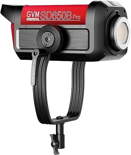 GVM LED Video Light Bownes, 650W Two-Tone 2700K-6800K COB Studio Light Photography Continuous Light 81300Lux@1m Photo Light for Video Studio Film YouTube Streaming, 12 Effects CRI/TLCI97+ DMX/APP Control