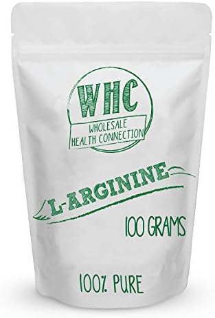 L-Arginine Powder 100g (33 Servings) | Enhanced Workout Capacity | Boost Nitric Oxide | Promote Lean Muscle Mass | Maximize Athletic Performance | Mood Support