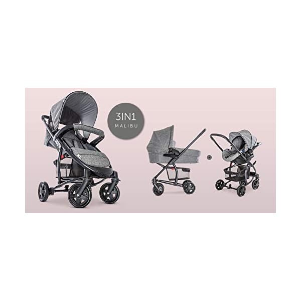 Hauck Kombi Kinderwagen Malibu 4 Trio Set Fur Babys Ab Geburt Baby Wanne Inkl Matratze Reise System Mit Autositz Baby Shop