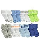 Luvable Friends Baby 8 Pack Newborn Socks