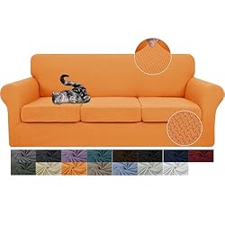 JIVINER 4 Pieces Couch Covers for 3 Cushion Couch