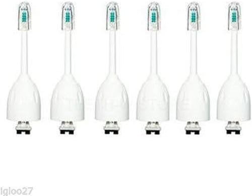 NEW 6 Pack Replace Brush Heads for Philips Sonicare E series Toothbrush HX7002