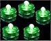 Trendmart Bright Led Underwater Submersible Waterproof Floral Decoration Tea Light Candle for Wedding/party/ Xmas Decoration (Green 12pcs)