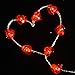 BOHON Valentine Day Decorations 10 ft 40 LEDs Red Heart Shaped Twinkle Fairy String Lights Battery Operated for Kids Bedroom Wedding Indoor Party Valentine's Day Mother's Day Decor with Remote