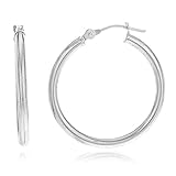 14k White Gold 2mm Basic Pincatch Hoop Earrings (M2-TDZ3-IKHM)