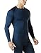Tesla TM-YUD34-NVY_Large Men's Thermal Wintergear Compression Baselayer Long Sleeve Top YUD34