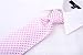 Scott Allan Pink Ties for Men | Woven Checkered Necktie | Pink & White Mens Tie | Cancer Awareness Tie | Corbatas Para rosado
