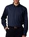 UltraClub Men's Whisper Twill Shirt (Navy) (Medium)