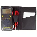 Pocket Size 1999 Count Auto Range Digital Multimeter with Case - AC/DC to 600V, Capacitance to 200uF, Frequency to 100KHz, and Resistance to 20M ohms by EX ELECTRONIX EXPRESS