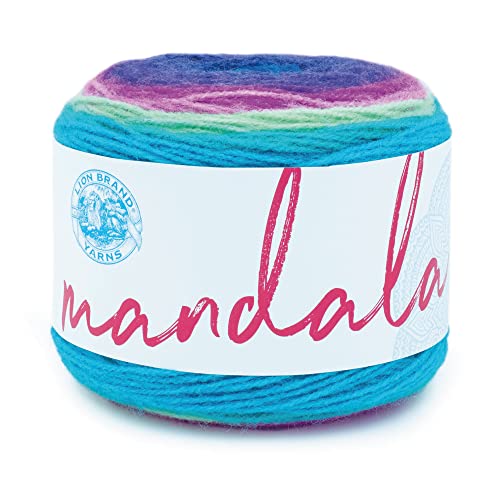 Lion Brand Yarn 525-220 Mandala Yarn, Troll, One Skein