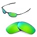 Walleva Emerald Mirror Coated Polarized Replacement Lenses for Oakley Square Wire 2.0 Sunglasses
