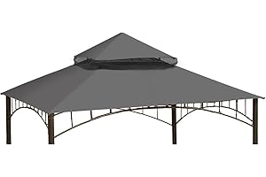 Ontheway Winds Replacement Canopy for Target Madaga Gazebo (Grey)
