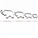 Elephant Cookie Cutter Shapes Set Stainless Steel Elephant Shaped Cookie Molds, 4 Counts by GOCROWN