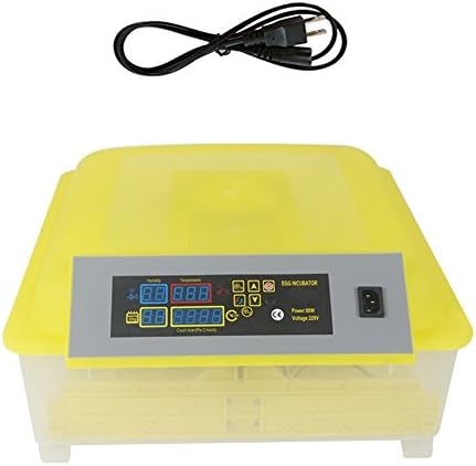 48 Digital Mini Fully Automatic Egg Incubator, Temperature Control Chicken Chick Duck Hatcher US Plug 110V (48 eggs)