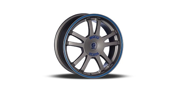 Sparco - Llantas sparco rally label oz plata y azul 7j x 17 ...