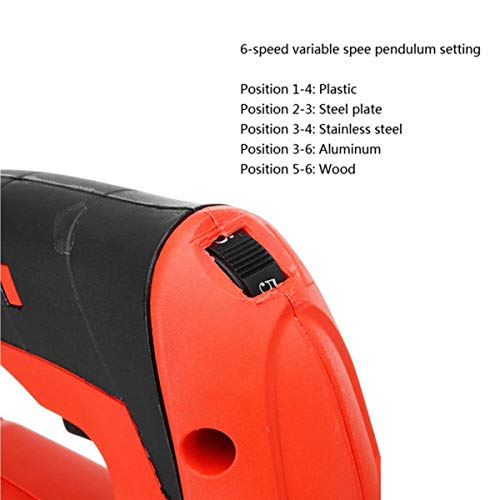 WUAZ Stichsäge 710W 3000SPM Schnitttiefe 110 Mm Für Holz Mit 6 Variablen Geschwindigkeiten 4 Orbital Sets Kegelwinkel… – Bild 6