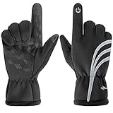 HiCool Winter Gloves, Men Women Winter Warm Thermal Gloves Windproof Touchscreen Gloves Outdoor Sport Gloves Driving Running Cycling Gloves