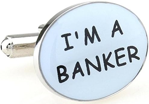 Mens Trust Me I'M A Banker Shirt Cufflinks With Presentation Gift Box Suit Wedding Business