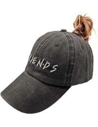 Waldeal Ponytail Distressed Vintage Washed Dad Hat Womens Ponytail Baseball Caps