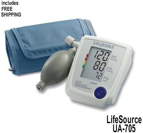 LifeSource Advanced Blood Pressure Monitor Manual Inflate UA-705VL 1 EA - Buy Packs and SAVE (Pack of 2)