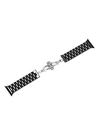 Cerámica reloj Band, Sowell cerámica pulsera correa de reemplazo para Apple Watch Series 1 Series 2, Negro 38mm