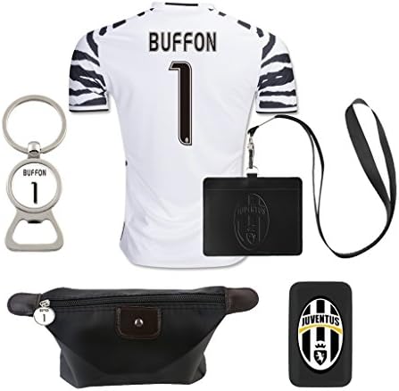 #1 Buffon (6 in 1 Combo) Juventus F.C. 2nd Away Match Adult Soccer Jersey 2016-2017