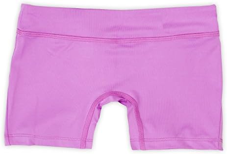Jenna Girls Active Short, Stretch Performance Fabric, Tagless, Purple, Medium