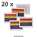 20 x Gay Pride Tattoo - CSD Tattoo - Rainbow Tattoo Flag