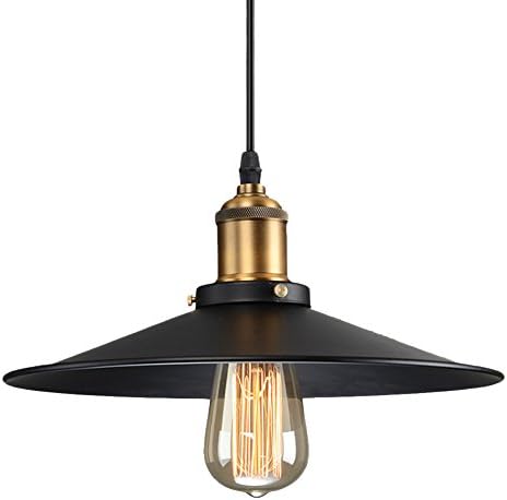 Vintage Industrial Metal Black Ceiling Light Shade Edison Retro Pendant Light