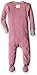Burt's Bees Baby baby girls Pajamas, Zip Front Non-slip Footed Pjs, 100% Organic Cotton and Toddler Sleepers, Azalea Stripe, 24 Months US