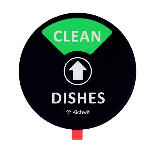 Kichwit Dishwasher Clean Dirty Sign Indicator with Running and Empty Options, Works on