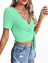 Women's Crop Top Going Out Short Sleeve Tops and