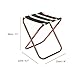Dreamsoule Portable Folding Camping Stool Seat Ultralight Compact Camp Footrest Chair with a Storage Bag – Black Stripesthumb 1