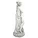 Design Toscano Winter Woman of The Four Seasons Indoor/Outdoor Garden Statue, 12 inches Wide, 32 inches Tall, Cast Stone Resin, Antique Stone Finish