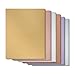 Metallic Shimmer Paper Sheets for Crafting (8.5 x 11 Inches, 6 Colors, 48-Pack)