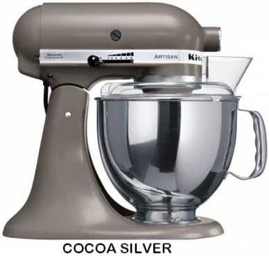 220 Volt Overseas KitchenAid 5 Qt. 4.7 Liters Artisan Mixer KSM150 Stand Mixer (Cocoa Silver)