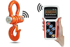 MXBAOHENG 5T Wireless Crane Scale Heavy Duty Digital Hanging Scale 11000lb / 5000kg with Remote Control