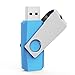 TOPESEL 5 Pack 1GB USB Flash Drives Thumb Drives Memory Stick USB 2.0(5 Colors: Black Blue Cyan Pink Yellow)