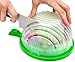 O'Salata Original Salad Cutter Bowl - Best Salad Maker, Vegetable Chopper, ABS Plastic, Green, Compact, Everyday Use