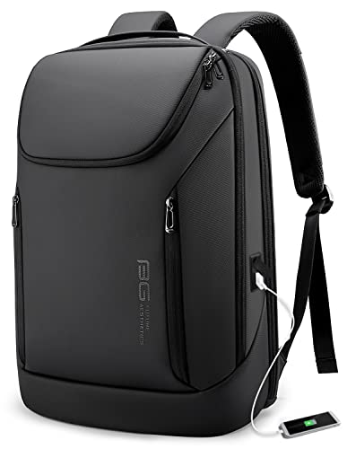 BANGE Business-Smart-Rucksack, wasserdicht, 39,6 cm (15,6 Zoll), Laptop-Rucksack USB-Ladeanschluss, langlebiger Reise-Rucksack