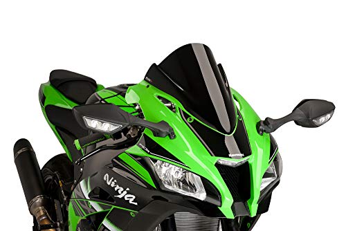 16-18 KAWASAKI ZX10R: Puig Racing Windscreen (3mm) (Black)