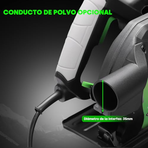 Enventor 1300W Circular Saw, Hand Circular Saw 5000RPM, Cutting Depth 65mm(90°), 44mm(45°), 1 Saw Blades (185mm, 24T), Ideal for Cutting Wood, PVC