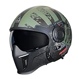 TRIANGLE Open Face Motorcycle Helmet 3/4 Half for
