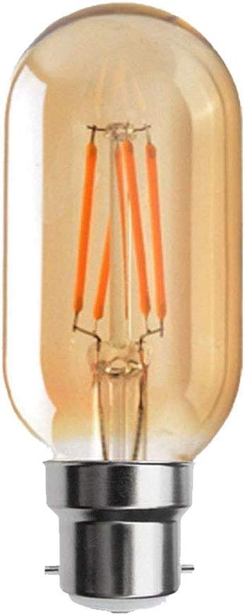LED B22 Light Bulb,4W(40W Equivalent) Dimmable Warm White 2700K 450 Lumen LED Filament BC Bayonet Old Fashioned Light Bulb, Vintage Style 90% Energy Saving for Home Decorations - 240V (Pack of 1)