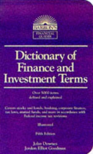 Dictionary of Finance and Investment Terms (Barron's Business Dictionaries)