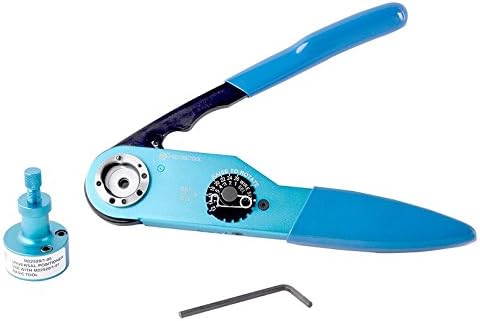 PRECISETOOL Tool Set YJQ-W2A(M22520/1-01) Hand Crimper + UH2-5(M22520/1-05) Adjustable Head, Accommodating Wire Sizes 12 Through 26 AWG