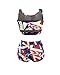 PiePieBuy Womens African Print Inspired Two Piece Bikini Bathing Suit, Muticolor, Large